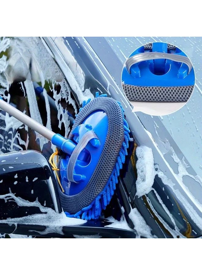 1 قطعة ممسحة غسيل السيارات قابلة للسحب مقبض طويل قابل للتعديل قفاز شينيل ناعم مقاوم للخدوش - Image 3